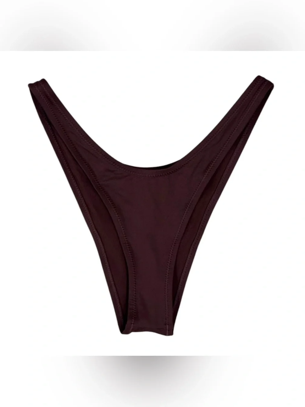 RARE SKIMS Signature Swim Tanga Bikini Bottoms in Cocoa